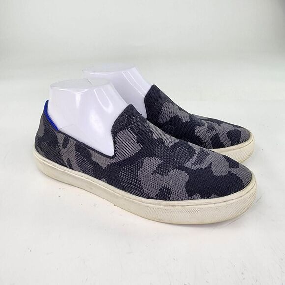 Rothy's The Original Slip On Sneaker US 7.5 Grey Camo Casual Flat Shoes - Picture 4 of 11